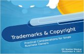 Trademarks: Practical Considerations for Small Business Owners