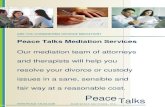 Peace Talks Mediation Services Brochure