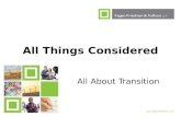 Spring 2014   All Things Considered - Transitions
