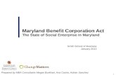 Maryland benefit corporations analysis full report