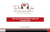 Dr Joe Molete_10 Unbreakable Laws of Leadership