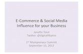 E-Commerce & Social Media Influence for your Business