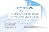 Toyota Kata How to Use the Key Improvement Kata Forms