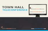 Town Hall Teleconference Services (Tele Town Hall ®) Reach Thousands