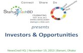Investors & Opportunities by StartupBashBD