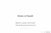 Saas State of the Industry Presentation At Small Business Summit 2014 by Bjoern Lasse Herrmann from Compass