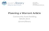 Planning a Warrant article   nhlta 2014