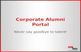 Corporate Alumni Engagement - The Alumni Portal