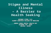 Stern: Stigma and Mental Illness – A Barrier to Health Seeking