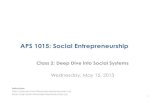 APS1015 Class 2: Deep Dive into Social Systems