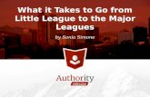 What it Takes to Go from Little League to the Major Leagues