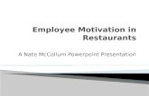 Employee Motivation In Restaurants