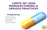 Limits of Lean Manufacturing & Service Practices