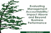 Evaluating Management Accountability Impact Above and Beyond Business Performance, Richard Taylor