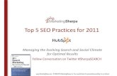 MarketingSherpa's Top 5 SEO Practices for 2011