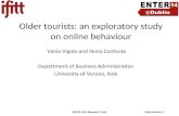 Older Tourists: An Exploratory Study on Online Behaviour