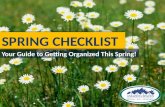 Spring Checklist: Your Guide to Getting Organized This Spring