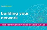 Women in Media Breakfast 21.01.10 - Building Your Network by Jenni Lloyd