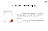 2 text types  & defintions oct10 2011