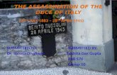 The assassination of the duce of italy