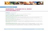 ANIMAL GENETICS AND PROBABILITY