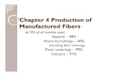 Production of manufactured fibers