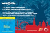 World Newspaper Congress 11, World Editors Forum 11: Innovations Carlo Campos, Nic Newman, Doug Griffen