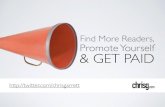 Find more readers, promote yourself and get paid