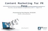 Content Marketing Slide Deck from Paul Roetzer