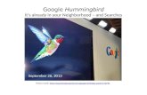 Google SEO 2013 - Hummingbird and Beyond
