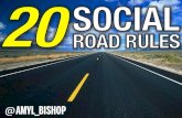 20 Social Marketing Road Rules