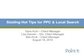 Sizzling Hot Tips for PPC & Local Search