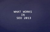 How to Get 1 Million Visits in 7 Months - SEO Methods 2013