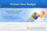 How to Protect Your B2B Marketing Budget