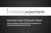 Do Accordion Style Checkouts Work? How one company uncovered 26% more conversions by putting its checkout process to the test