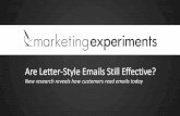 Are Letter-Style Emails Still Effective? New research reveals how customers read emails today