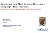 Optimizing Your Next Demand Generation Campaign - Best Practices, 9 10 09