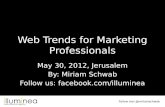 May 2012 - Web Trends for Marketing Professionals