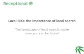 Local seo)the importance of local search liang chen