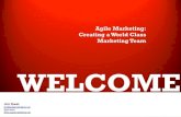 The Role of Agile Marketing in Creating a World-Class Marketing Team