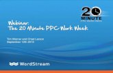 Webinar: The 20-Minute PPC Work Week - 9/12/13