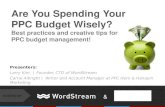 Are You Spending Your PPC Budget Wisely?