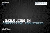 Link building in competitive industries
