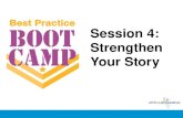 Best Practice Bootcamp, Session 4: Strengthen Your Story