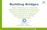 Building Bridges: Best Practices in Creating Effective Partnerships between Student Volunteers and their Communities to Support Newcomers in Small Communities