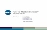 Go-to-Market Strategy - Entrepreneurship 101 (2013/2014)
