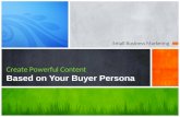 Content creation based on buyer persona