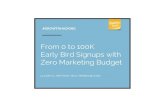 Growth hacking: How We Acquired 100K Early Bird Signups with Zero Marketing Budget