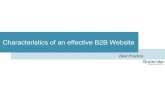 Characteristics of an effective B2B website