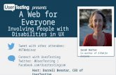 A Web for Everyone – Involving People with Disabilities in UX Research